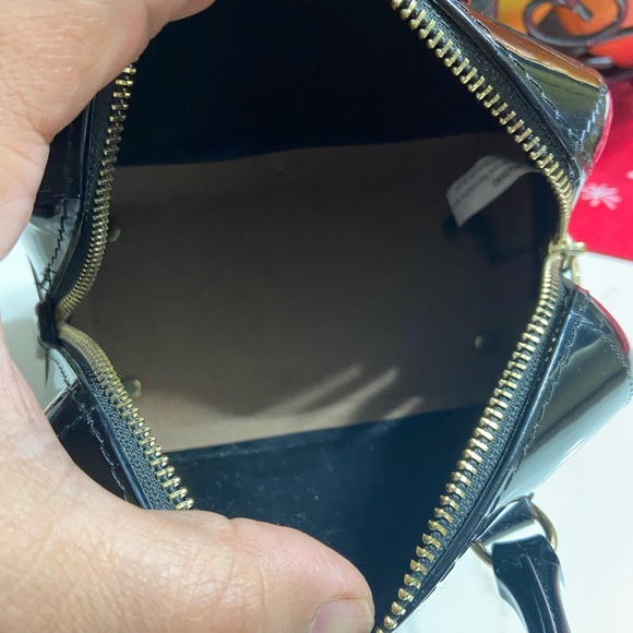 Black Patent Leather CHEETAH Doctors Mini Handbag - Picture 8 of 9